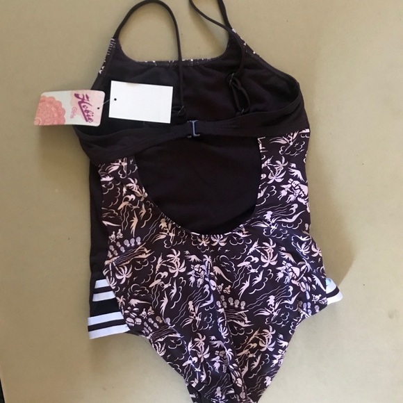 Hobie Girls Burgundy One Piece Swimsuit - Picture 4 of 7